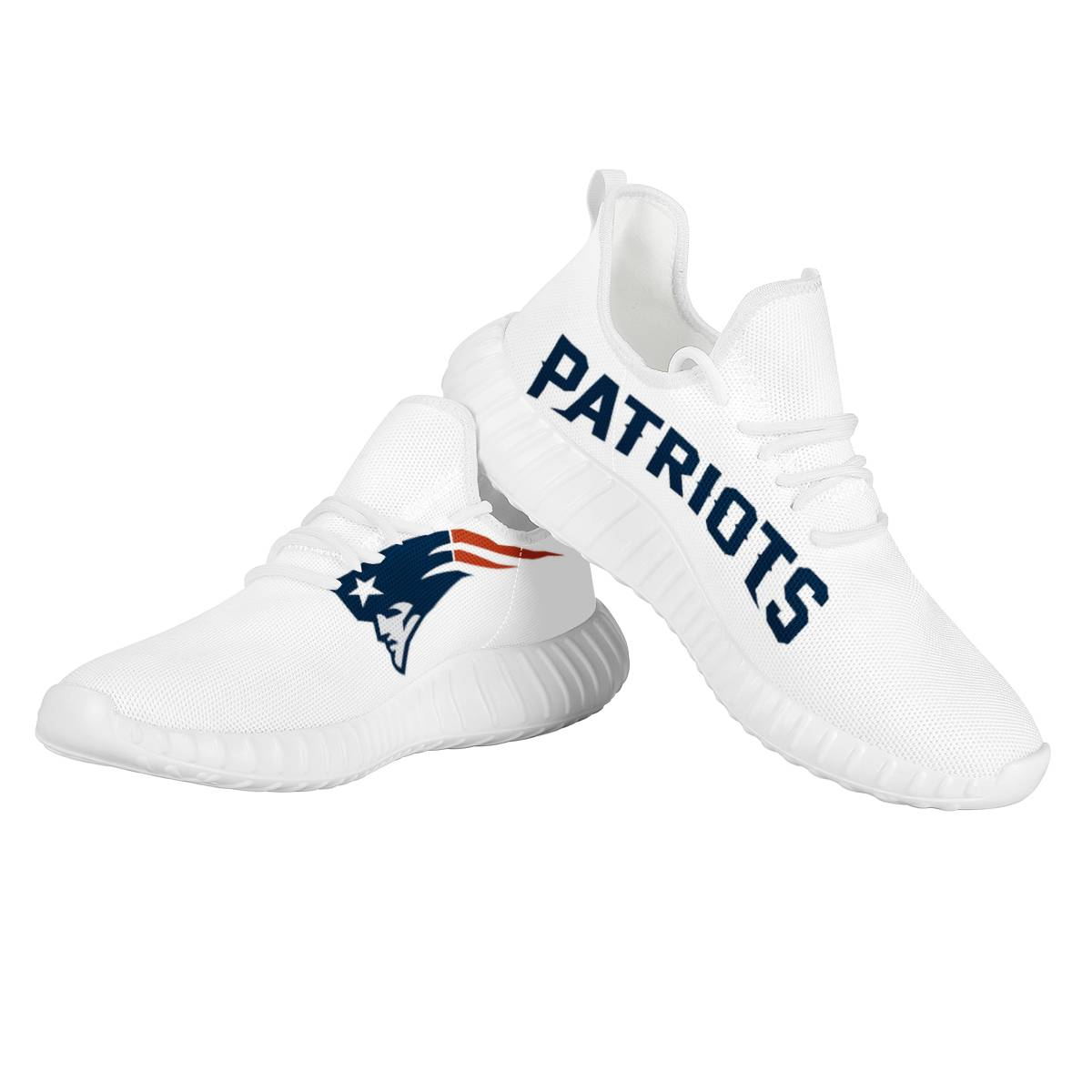 Women's New England Patriots Mesh Knit Sneakers/Shoes 015
